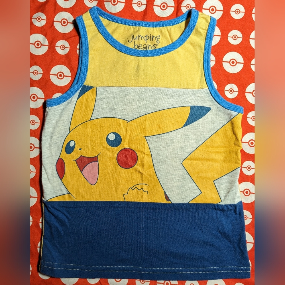 Jumping Beans Pokemon Cotton Tank Kids Size 4
